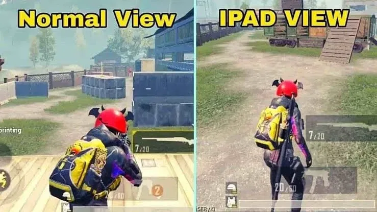 Normal View vs iPad View Comparison